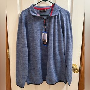 Avalanche Heathered Blue Quarter-Zip Top